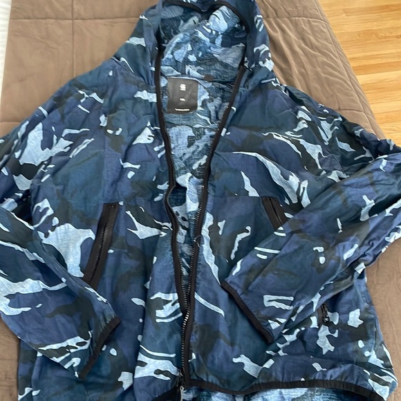 G-Star raw blue camo hoodie - Activewear - XXL